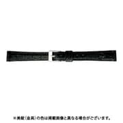 BWB113AI [時計ベルト グレーシャスワニ革 12mm幅 ブラック]