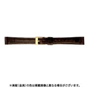 BWB113BF [時計ベルト グレーシャスワニ革 10mm幅 ダークブラウン]