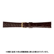BWB251BN [時計ベルト ワニ革 16mm幅 ダークブラウン Lサイズ]