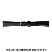BTB252AO [時計バンド リザード（トカゲ革） ロングサイズ 17mm ブラック]