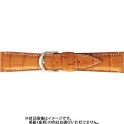 BKB008TU [時計ベルト 牛革型押し 22mm幅 ハニー]