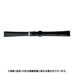 BTB552AH [時計バンド リザード（トカゲ革） ロングサイズ 11mm ブラック]