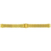 BSBB8851G [時計ベルト 金属バンド メタルベルト ワンタッチブロック 先管幅11mm 本体幅13mm SS ゴールドメッキ]