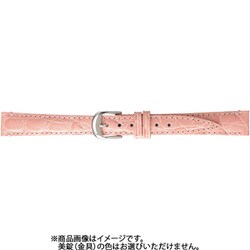 BKB007P7H [時計ベルト 牛革型押し 11mm幅 ペールピンク]