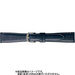 BCB44DN [時計ベルト 牛革型押しシボ 16m ネイビー]