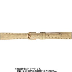 BCB44FI [時計ベルト 牛革型押しシボ 12m ベージュ]