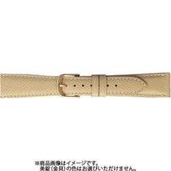 BCB44FP [時計ベルト 牛革型押しシボ 18m ベージュ]