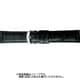 BKB003AU [時計ベルト 牛革型押し 22mm幅 黒]