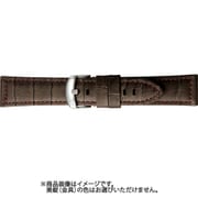 BKB003BW [時計ベルト 牛革型押し 24mm幅 チョコ]