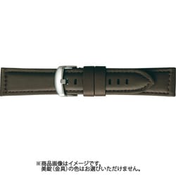 BCB001BW [時計ベルト 牛革 24mm幅 チョコ]