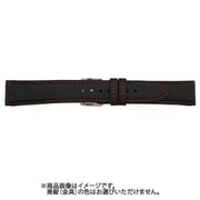 BGB001R1S [時計ベルト 合成ラバー 20mm幅 黒×赤ステッチ]