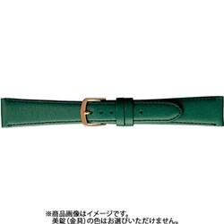 BCB295MN [時計ベルト 牛革 16mm幅 グリーン]