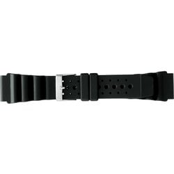 BGB424AS [時計ベルト ウレタン 20mm幅 ブラック]