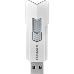 高速USBメモリー USB 3.2 Gen 1（USB 3.0）対応 スライド式/ストラップホール付き 64GB ホワイト U3-DASH64G/W