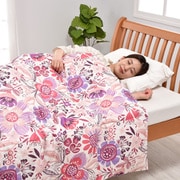 170×210cm ピンク ゆったりサイズダウンケット カバー付き