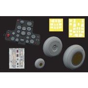 634028 1/32 ホーク 81-A2 ルックプラス 計器盤 w/パーツセット （グレートウォール用） [プラモデル用パーツ]