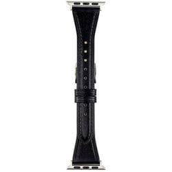 RWM020AU [Apple Watch 対応ベルト 38/40/41mm用 スコッチガードレザー（牛革）ベルト ブラック]