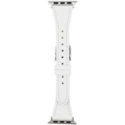 RWM020WU [Apple Watch 対応ベルト 38/40/41mm用 スコッチガードレザー（牛革）ベルト ホワイト]