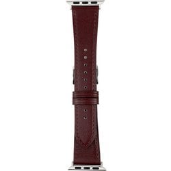 RWM021EU [Apple Watch 対応ベルト 38/40/41mm用 スコッチガードレザー（牛革）ベルト ワイン]