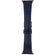 RWM521DU [Apple Watch 対応ベルト 38/40/41mm用 スコッチガードレザー（牛革）ベルト ネイビー]