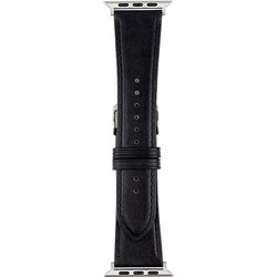 RWM021AW [Apple Watch 対応ベルト 42/44/45mm用 スコッチガードレザー（牛革）ベルト ブラック]