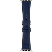 RWM021DW [Apple Watch 対応ベルト 42/44/45mm用 スコッチガードレザー（牛革）ベルト ネイビー]