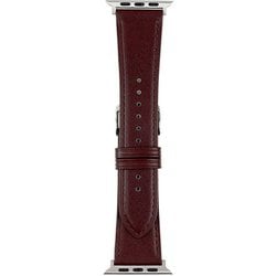 RWM021EW [Apple Watch 対応ベルト 42/44/45mm用 スコッチガードレザー（牛革）ベルト ワイン]