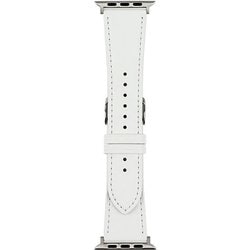 RWM021WW [Apple Watch 対応ベルト 42/44/45mm用 スコッチガードレザー（牛革）ベルト ホワイト]