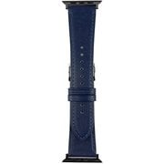 RWM521DW [Apple Watch 対応ベルト 42/44/45mm用 スコッチガードレザー（牛革）ベルト ネイビー]