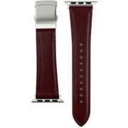 RWM022EU [Apple Watch 対応ベルト 38/40/41mm用 スコッチガードレザー（牛革）ベルト ワイン バックルタイプ]