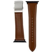 RWM522CU [Apple Watch 対応ベルト 38/40/41mm用 スコッチガードレザー（牛革）ベルト ブラウン バックルタイプ]