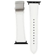 RWM522WU [Apple Watch 対応ベルト 38/40/41mm用 スコッチガードレザー（牛革）ベルト ホワイト バックルタイプ]