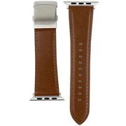 RWM022CW [Apple Watch 対応ベルト 42/44/45mm用 スコッチガードレザー（牛革）ベルト ブラウン バックルタイプ]