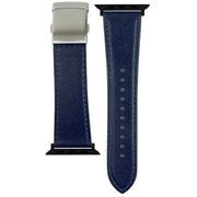 RWM522DW [Apple Watch 対応ベルト 42/44/45mm用 スコッチガードレザー（牛革）ベルト ネイビー バックルタイプ]
