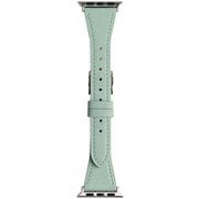 RWM024MU [Apple Watch 対応ベルト 38/40/41mm用 フラワーカラー スコッチガードレザー（牛革）ベルト グリーン]