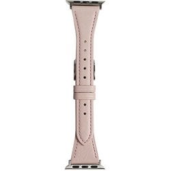 RWM024PU [Apple Watch 対応ベルト 38/40/41mm用 フラワーカラー スコッチガードレザー（牛革）ベルト ピンク]