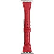 RWM024RU [Apple Watch 対応ベルト 38/40/41mm用 フラワーカラー スコッチガードレザー（牛革）ベルト レッド]