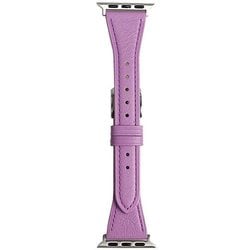 RWM024VU [Apple Watch 対応ベルト 38/40/41mm用 フラワーカラー スコッチガードレザー（牛革）ベルト パープル]