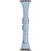RWM024UU [Apple Watch 対応ベルト 38/40/41mm用 フラワーカラー スコッチガードレザー（牛革）ベルト ライトブルー]