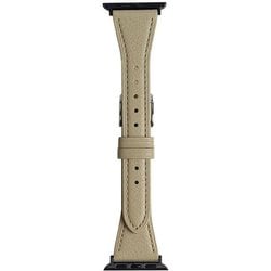RWM524GU [Apple Watch 対応ベルト 38/40/41mm用 フラワーカラー スコッチガードレザー（牛革）ベルト ベージュ]