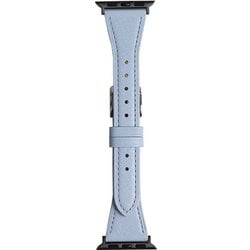 RWM524UU [Apple Watch 対応ベルト 38/40/41mm用 フラワーカラー スコッチガードレザー（牛革）ベルト ライトブルー]