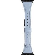 RWM524UU [Apple Watch 対応ベルト 38/40/41mm用 フラワーカラー スコッチガードレザー（牛革）ベルト ライトブルー]