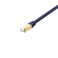 ツメの折れないLANケーブル カテゴリー8対応 ストレートタイプ ヨリ線 2m ブルー BSLS8NU20BL