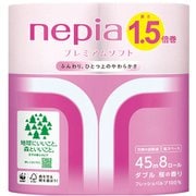 ネピア プレミアムソフトトイレット1.5倍巻き8ロ-ルダブル 桜 [色・香付きトイレットペーパー]