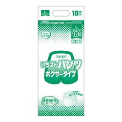 エルモアいちばんパンツ ボクサータイプ L 18枚 病院・施設用 [大人用紙おむつ パンツボクサータイプ 病院・施設用/一人で歩ける方・補助があれば歩ける方・立てる方]