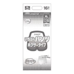 エルモアいちばんパンツ ボクサータイプ XL 16枚 病院・施設用 [大人用紙おむつ パンツボクサータイプ 病院・施設用/一人で歩ける方・補助があれば歩ける方・立てる方]