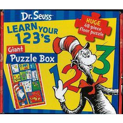 【バーゲンブック】Dr.Seuss LEARN YOUR 123'S Giant Puzzle Box [単行本]