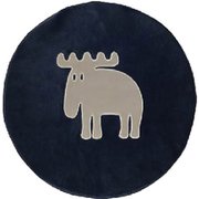 EF-CU04NV [moz 低反発丸型 シートクッション ネイビー]