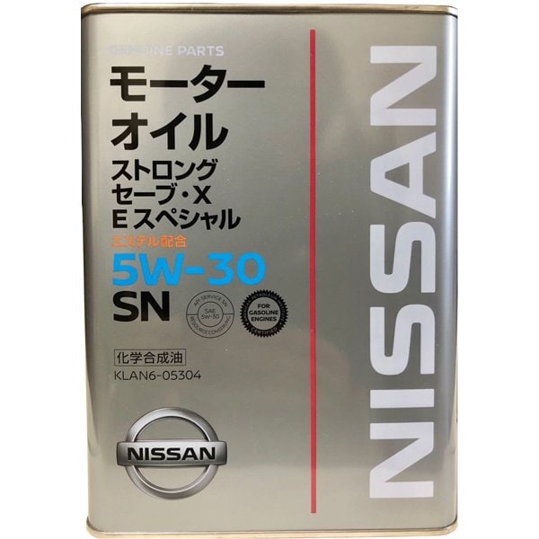 日産KLAN6-05304 [エンジンオイル SN ストロングセーブ・X Eスペシャル 5W-30 4L] | owenaoil.com