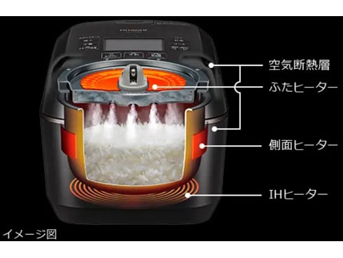 ヨドバシ.com - 日立 HITACHI RZ-W100FM K [圧力＆スチームIHジャー